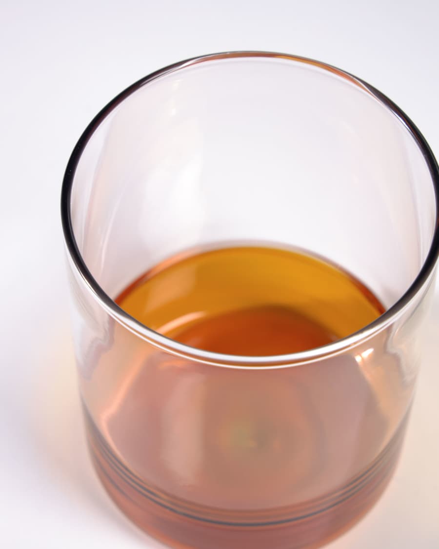 Dorana transparent and orange glass