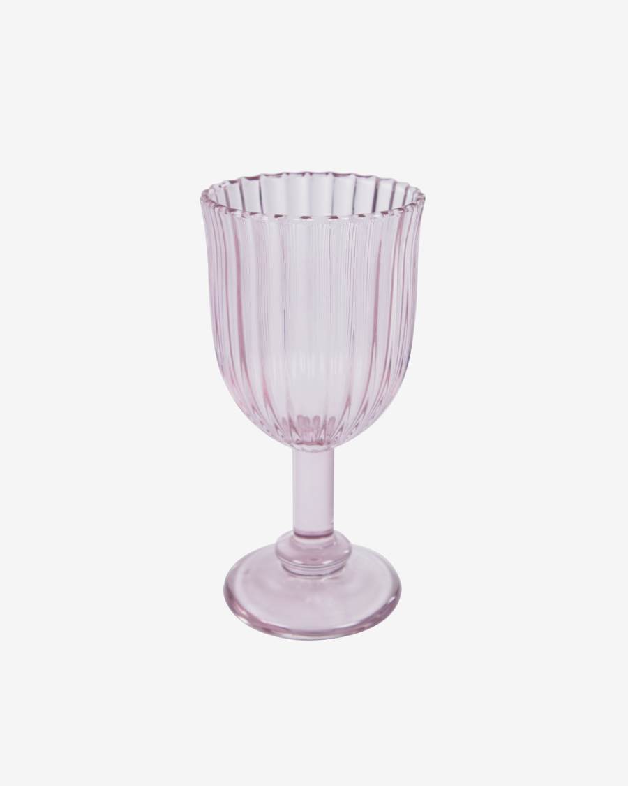 Verre à vin Savelia en verre rose clair 20 cl