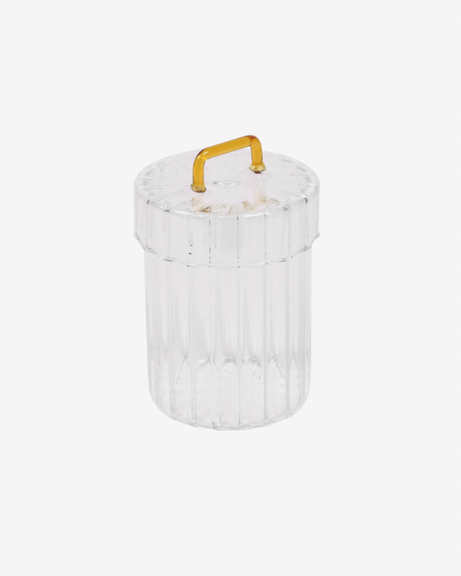 Pot Gretel vidre transparent i groc