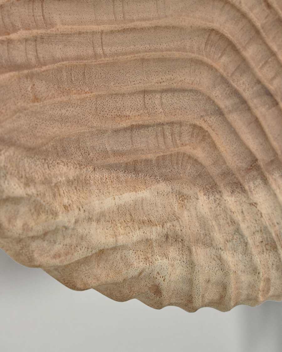 Melya Wanddeko aus massivem Munggurholz Ø 30 cm