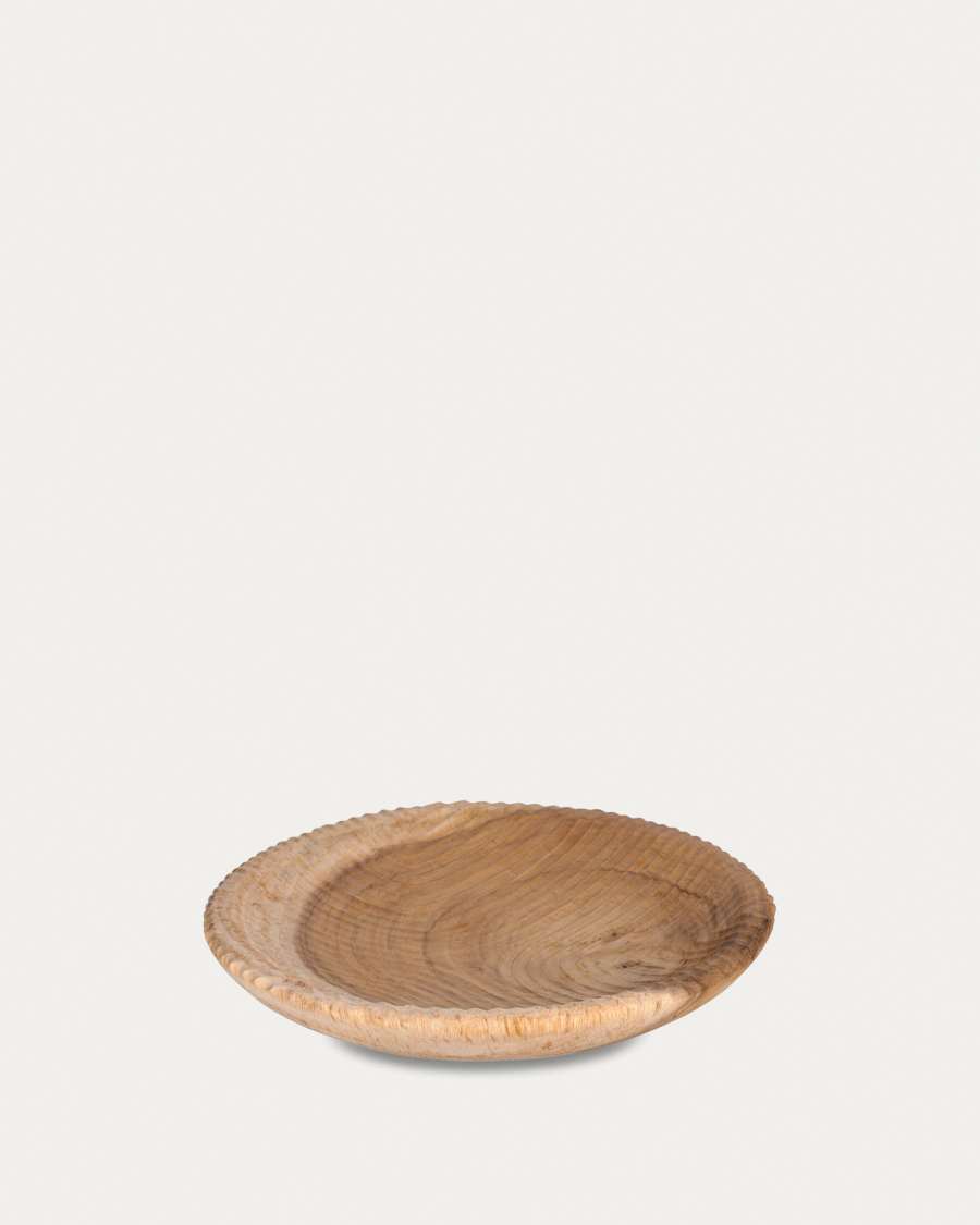 Melya Wanddeko aus massivem Munggurholz Ø 30 cm