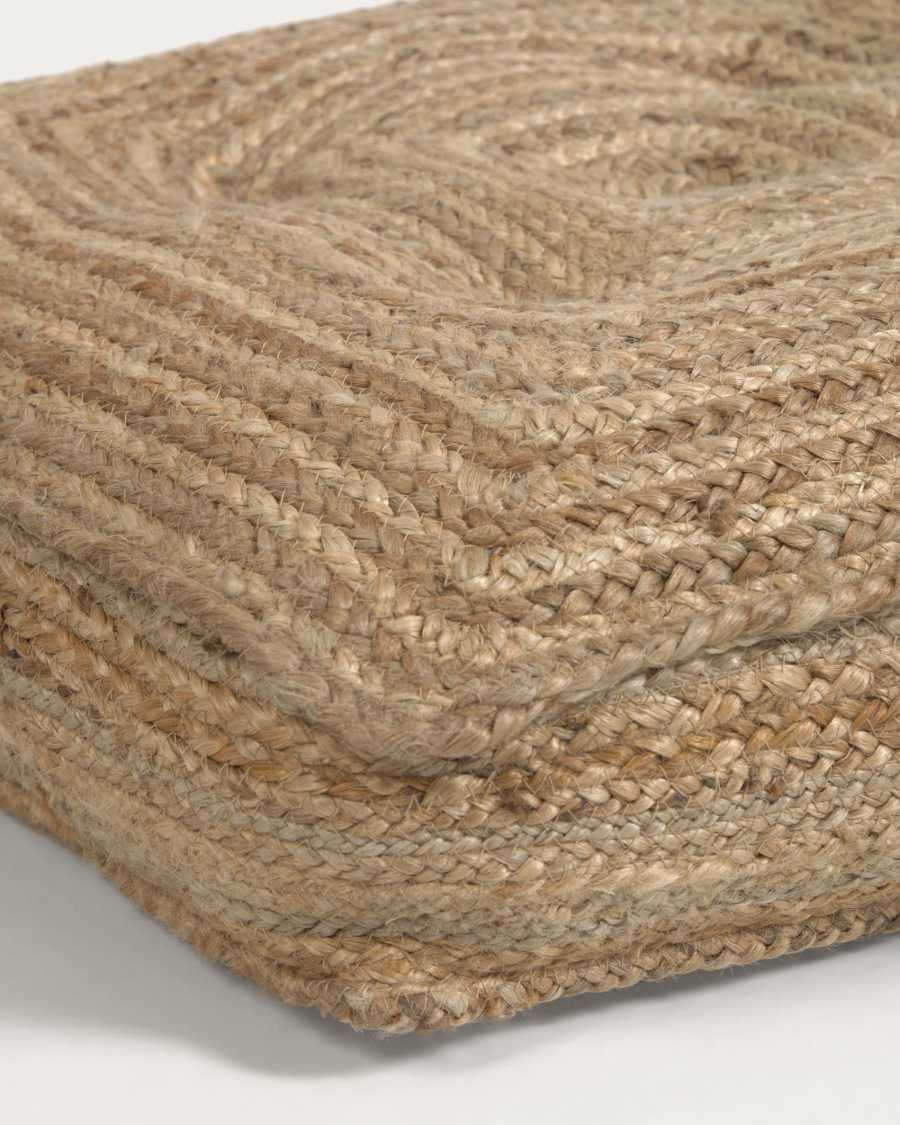 Jute floor-pallet cushion Abir 60 x 60 cm