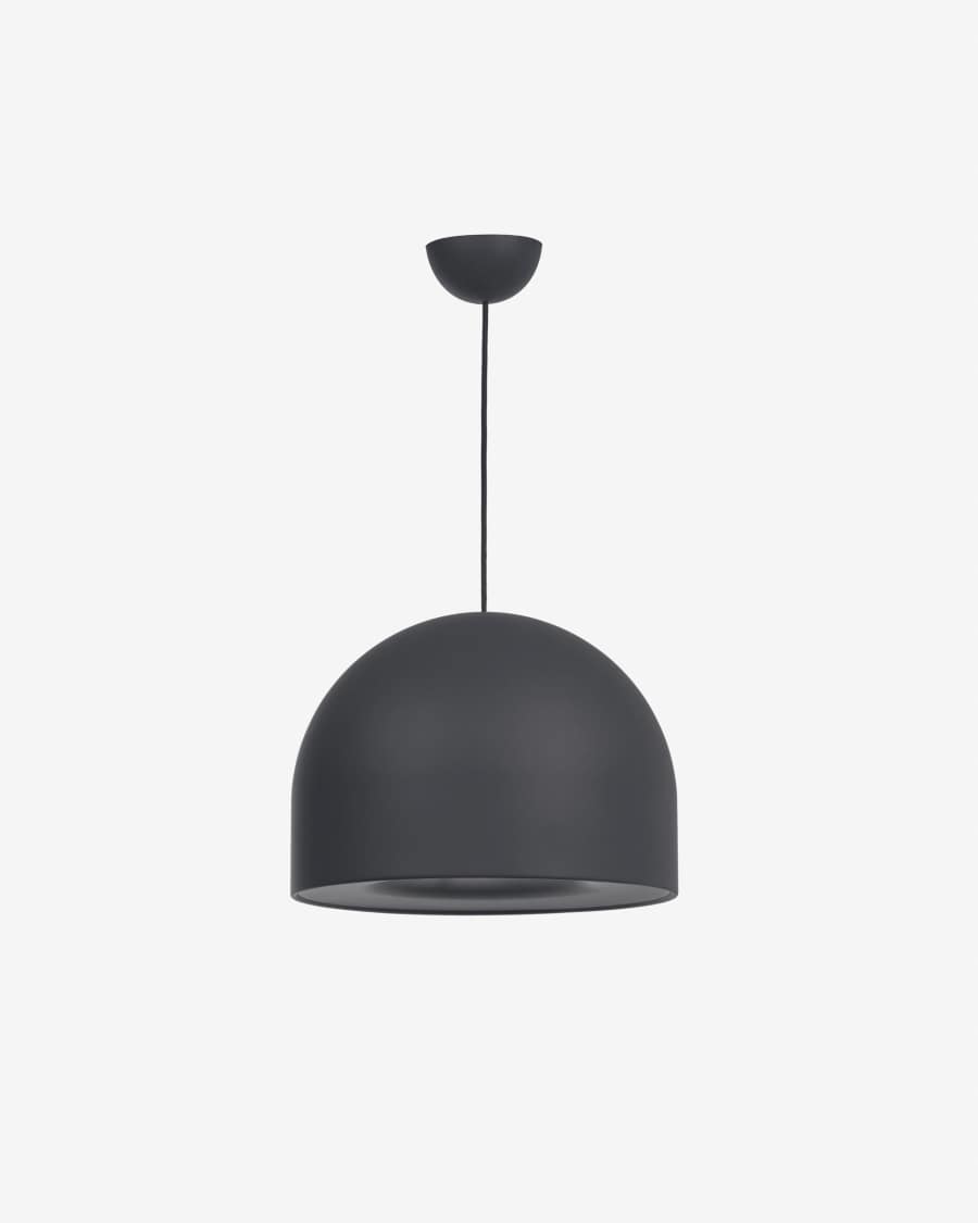 Lampada da soffitto Karina alluminio nero.