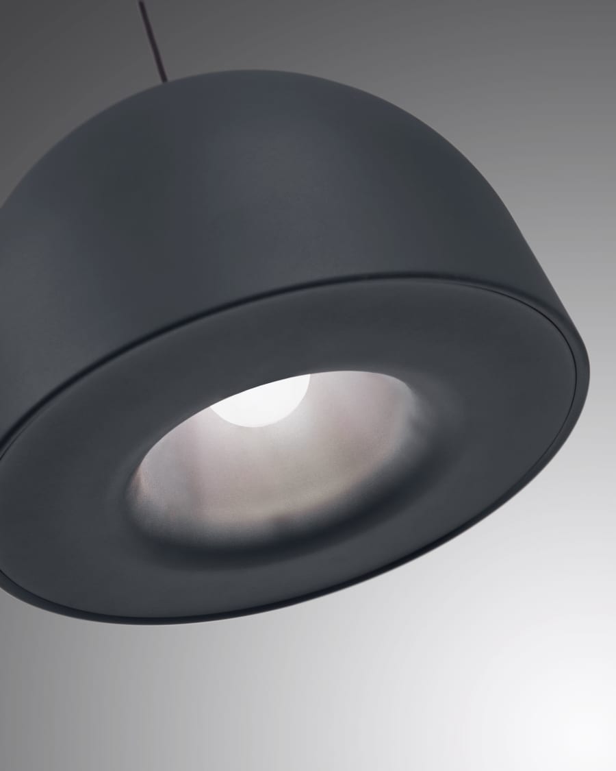 Lampada da soffitto Karina alluminio nero.