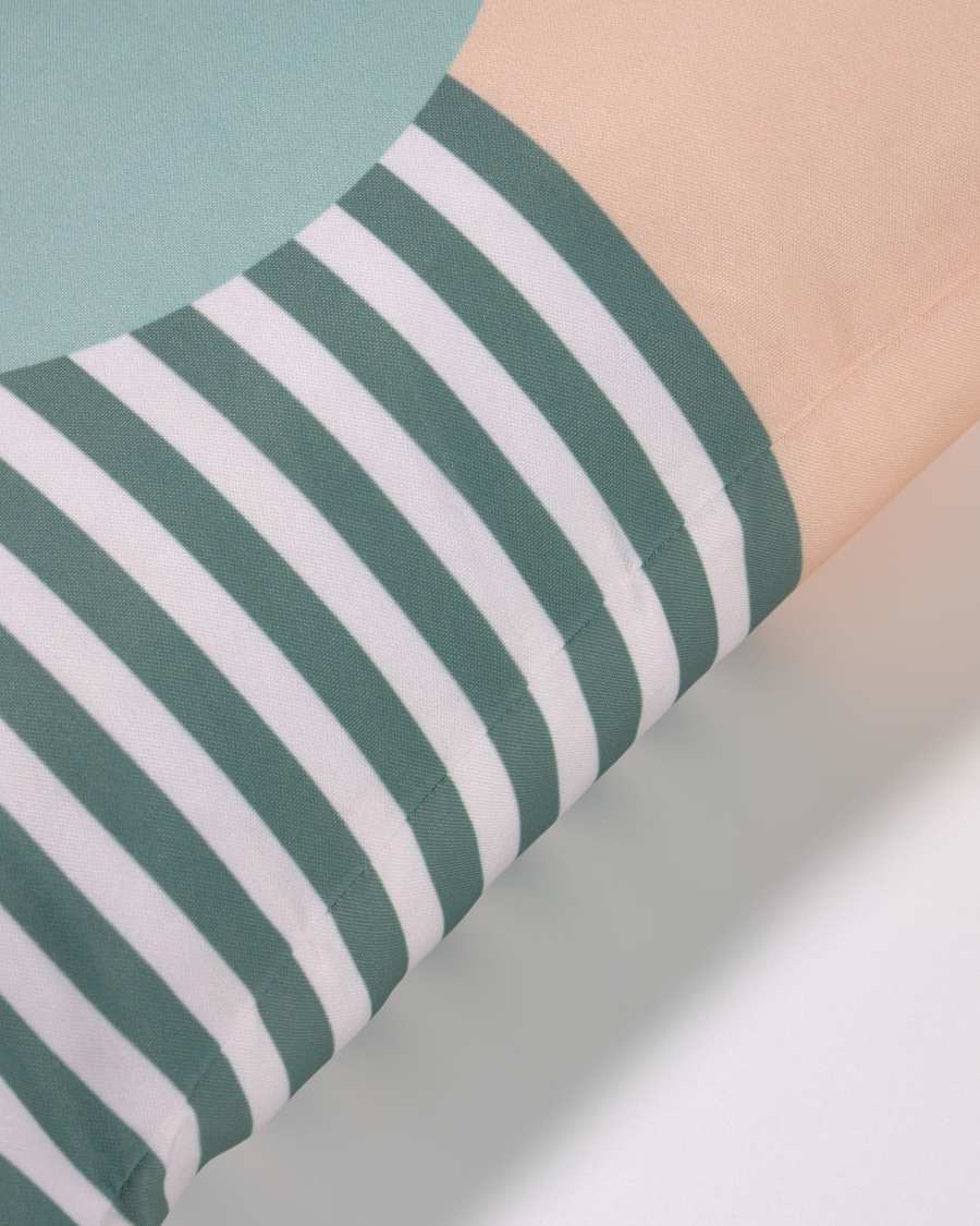 Glendale Kissenbezug grün mit Kreis 45 x 45 cm