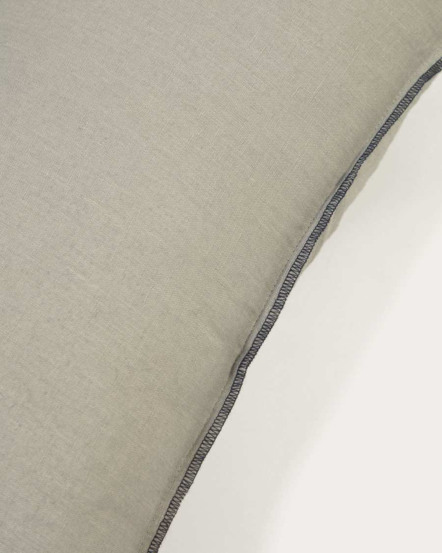 Elea 100% linen cushion cover in light grey 30 x 50 cm