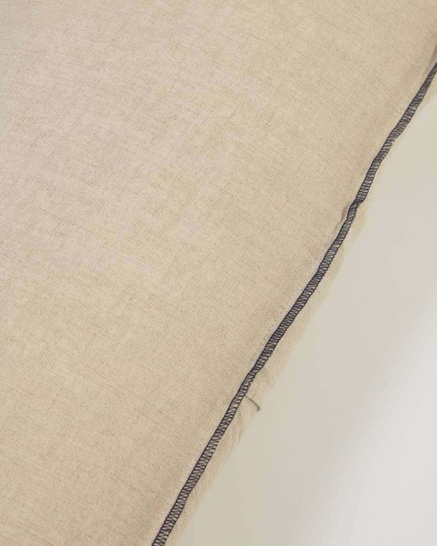 Funda coixí Elea 100% lli beix 30 x 50 cm