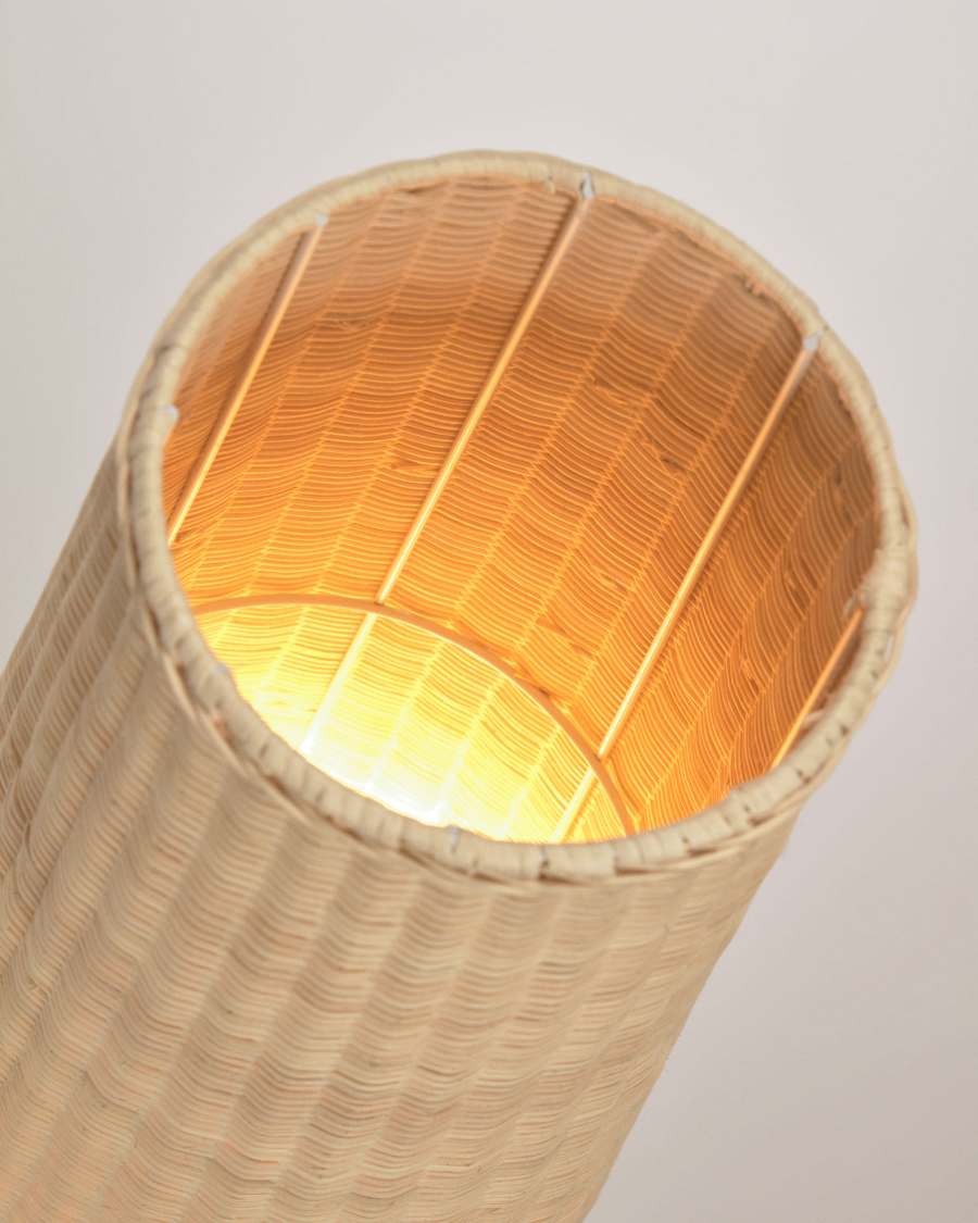 Kamaria large rattan table lamp with natural finish