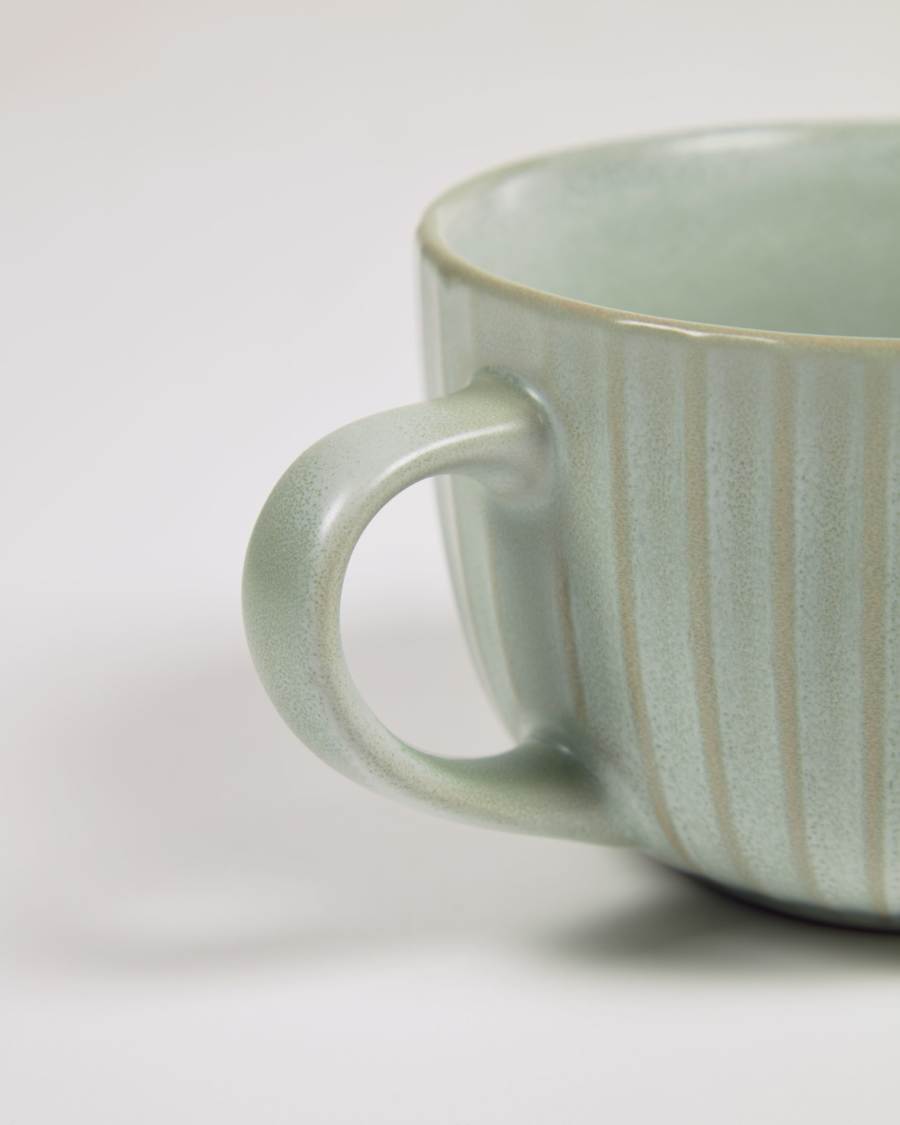 Tazza Itziar in ceramica verde