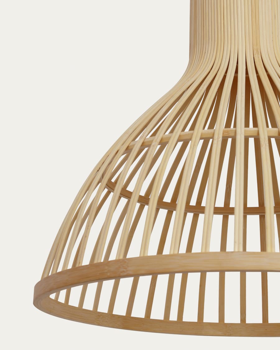 Abat-jour pour suspension Nathaya en bambou finition naturelle Ø 46 cm