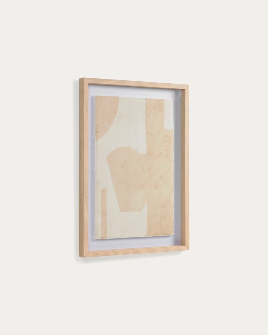 Quadro Nannete forme geometriche beige 50 x 70 cm