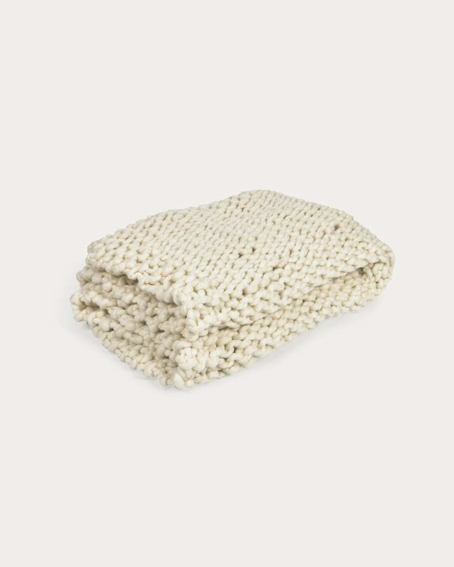 Plaid Adonia blanc 125 x 150 cm