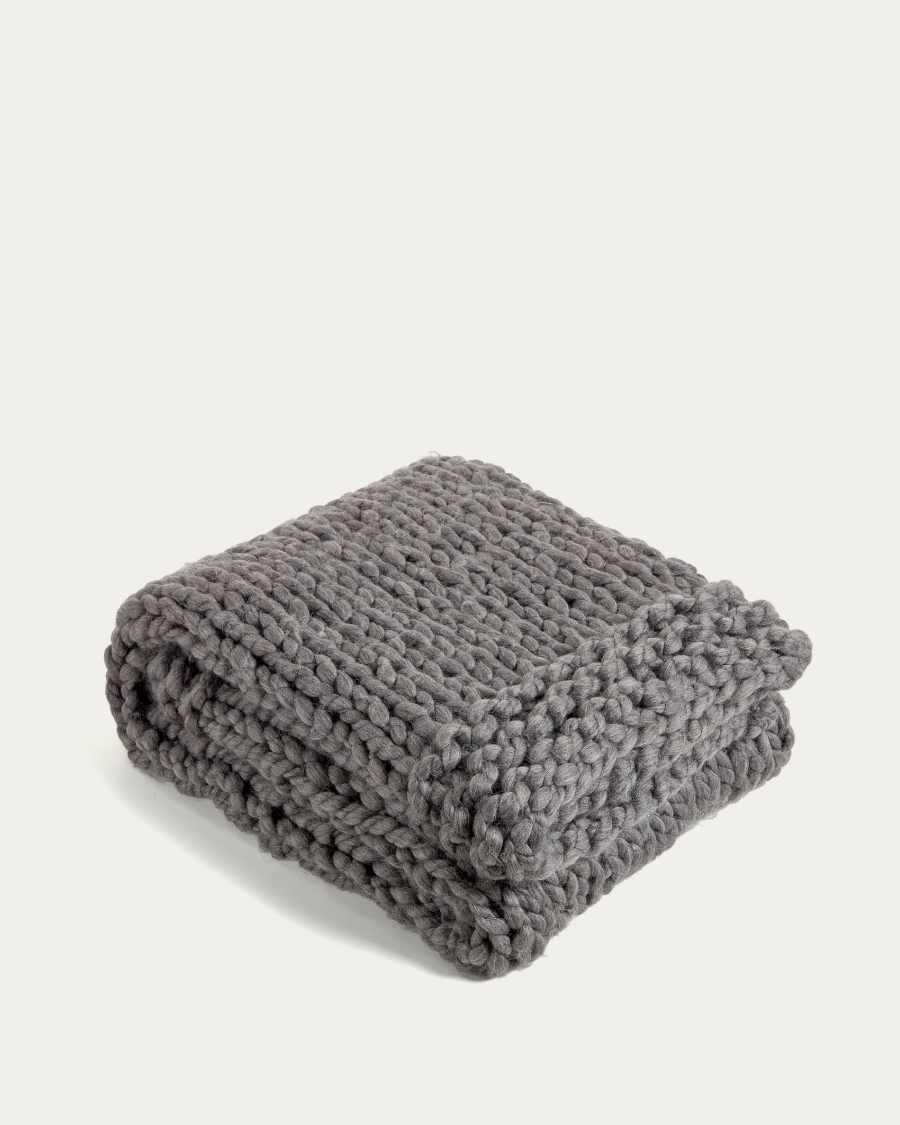 Adonia blanket in grey, 125 x 150 cm