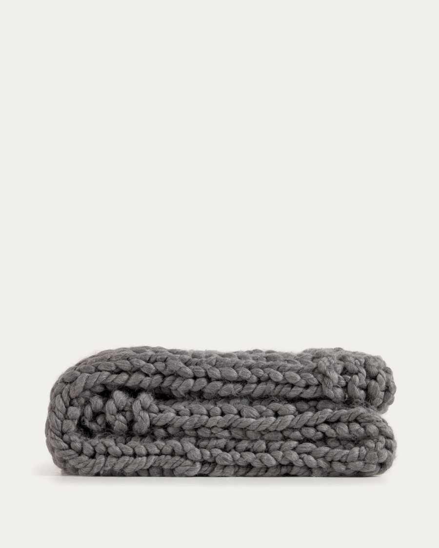 Adonia blanket in grey, 125 x 150 cm
