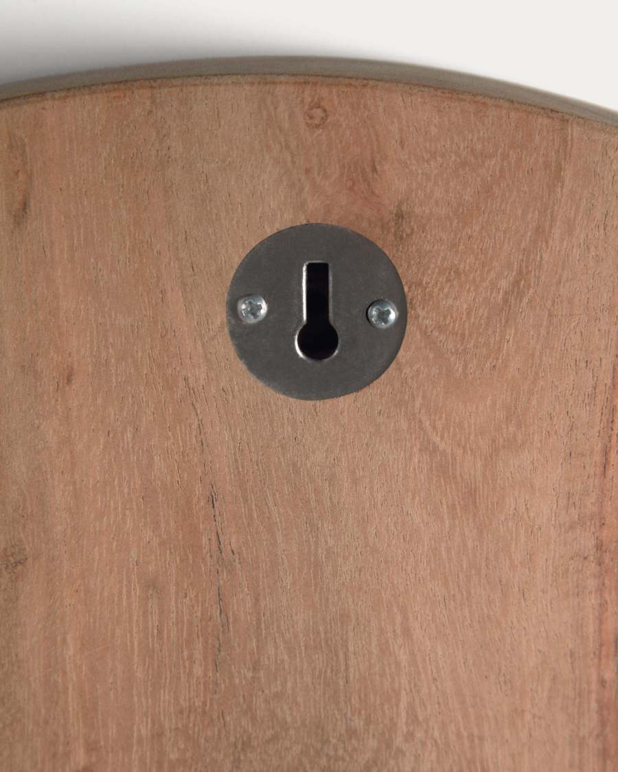 Zakie round wall clock in solid acacia wood with natural finish Ø 30 cm