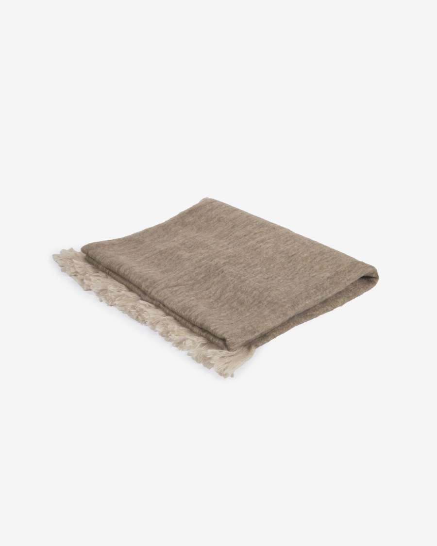 Manta Bihuma marrón 125 x 150 cm