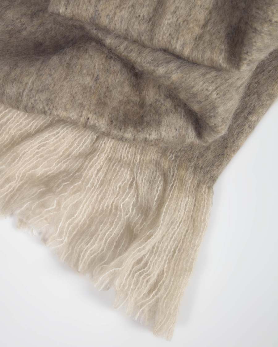 Manta Bihuma marrón 125 x 150 cm