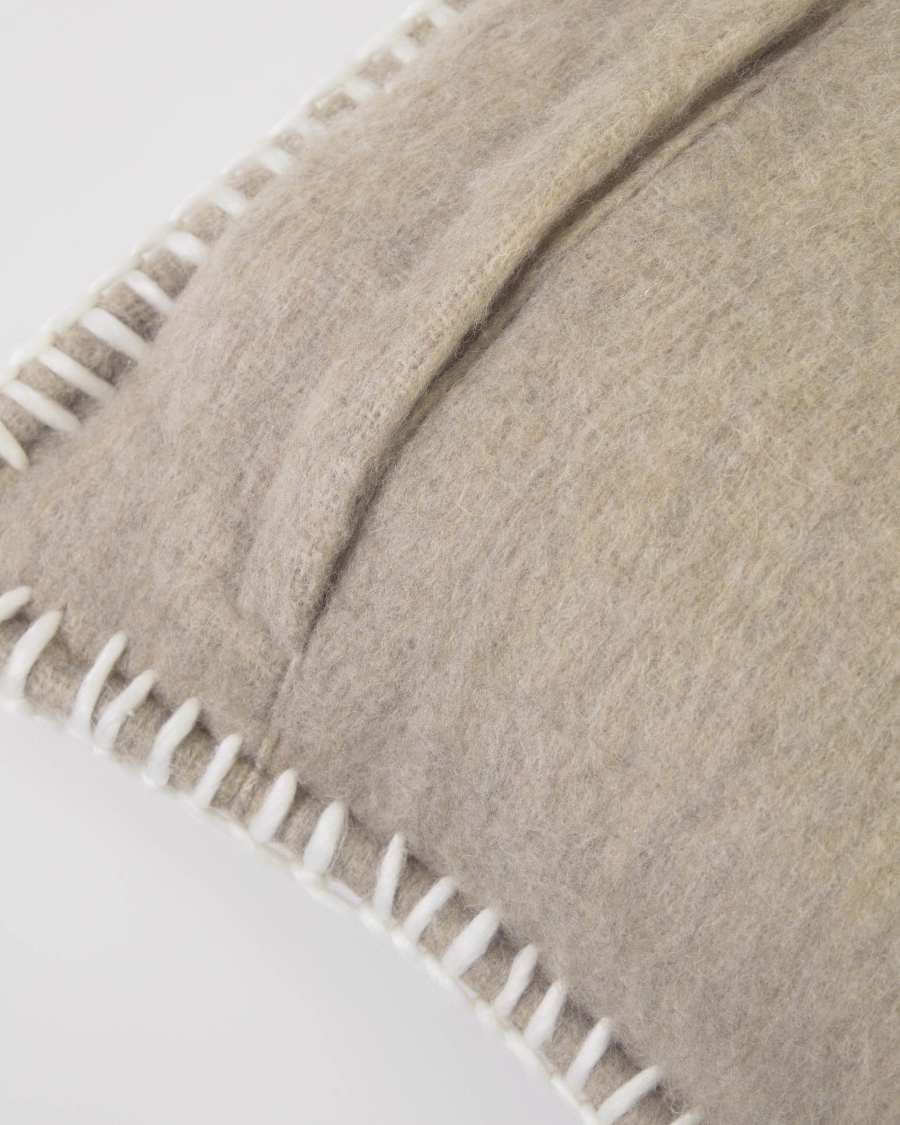 Fodera cuscino Augustina marrone 45 x 45 cm