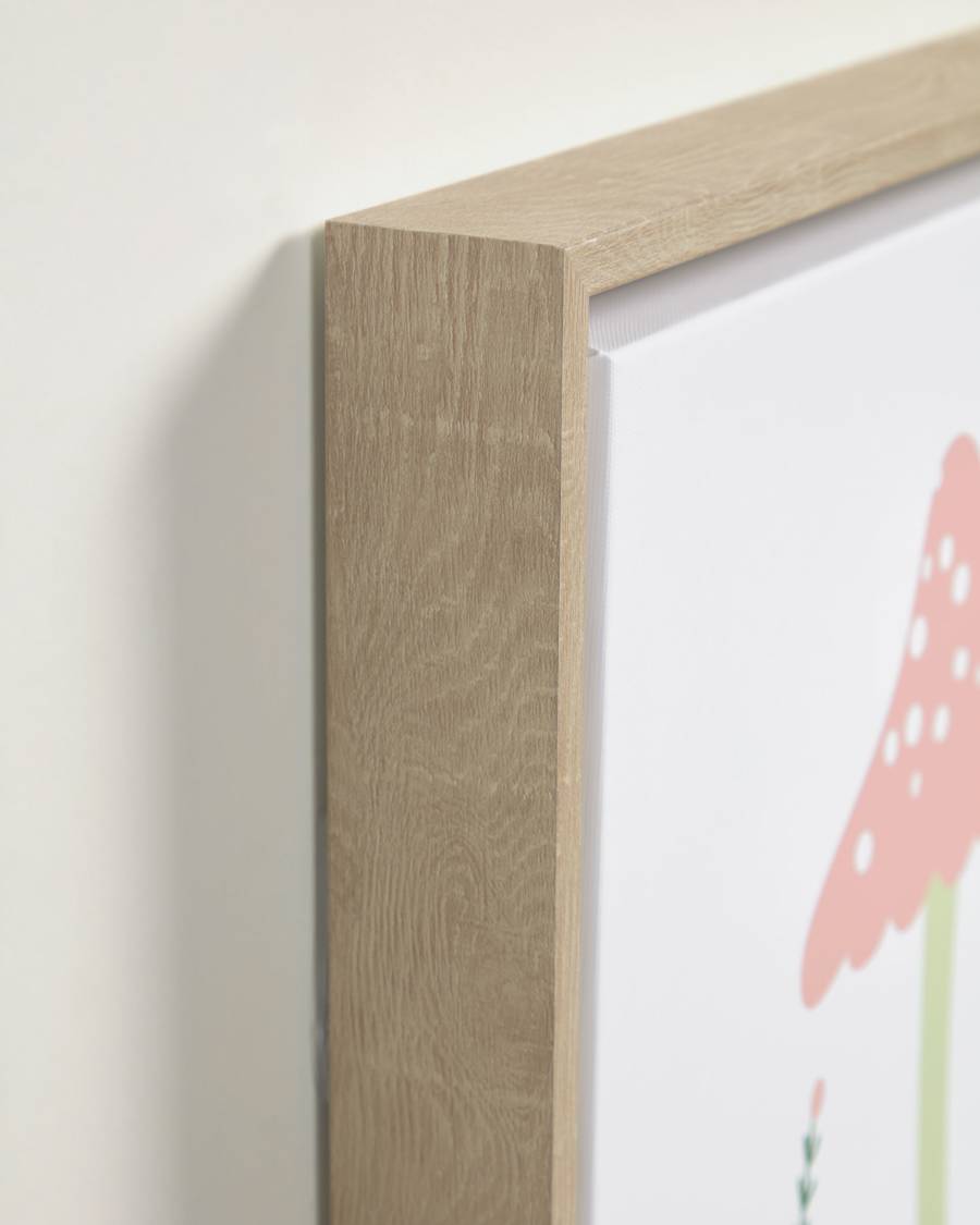 Leshy set of 2 pictures blue house and pink mushroom 30 x 30 cm / 30 x 40 cm