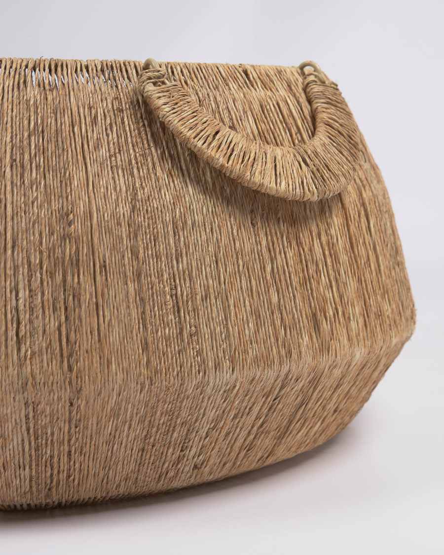 Estibalis set of 2 round baskets in 100% jute with natural finish