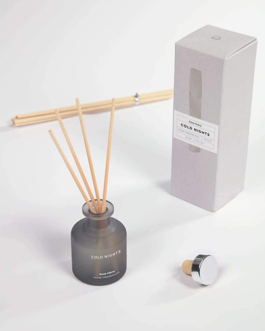 Diffusore profumi in bastoncini Cold Nights grigio 50 ml