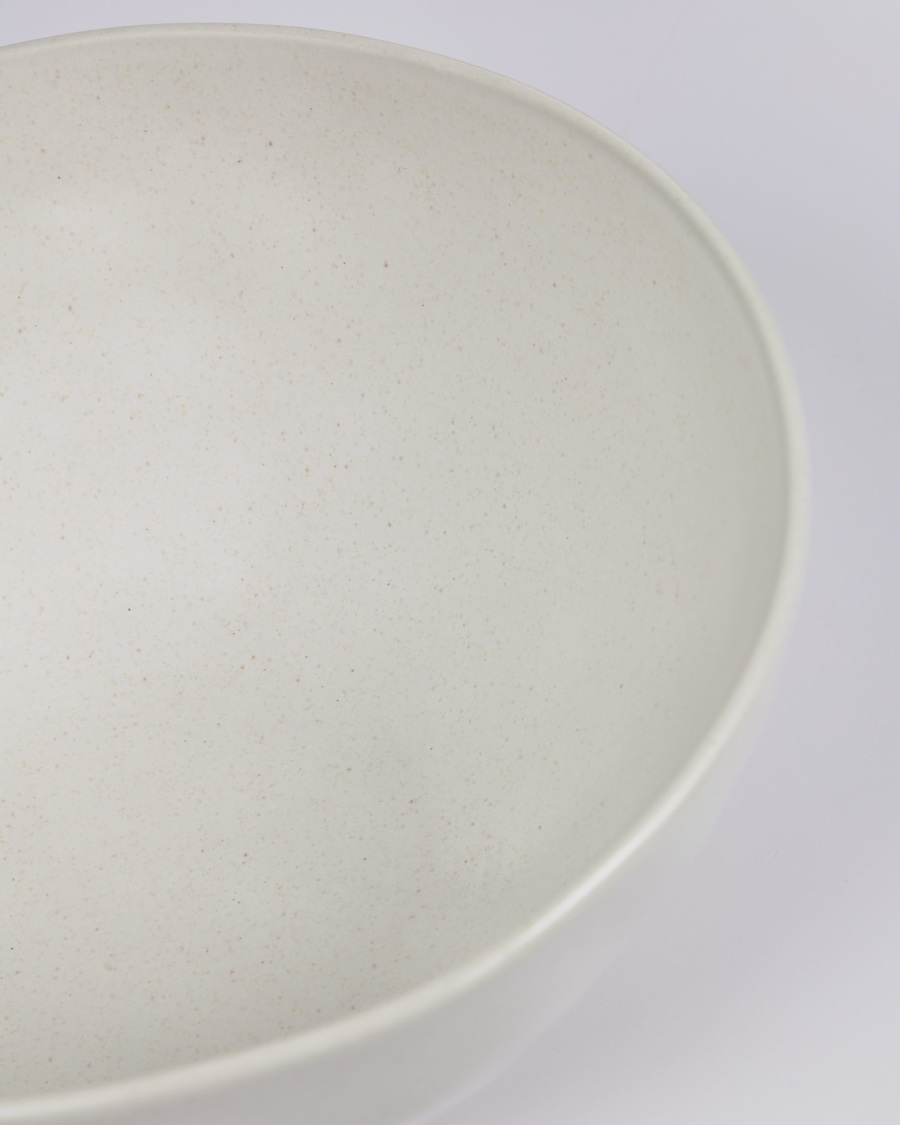 Ciotola Ryba in ceramica bianca e marrone