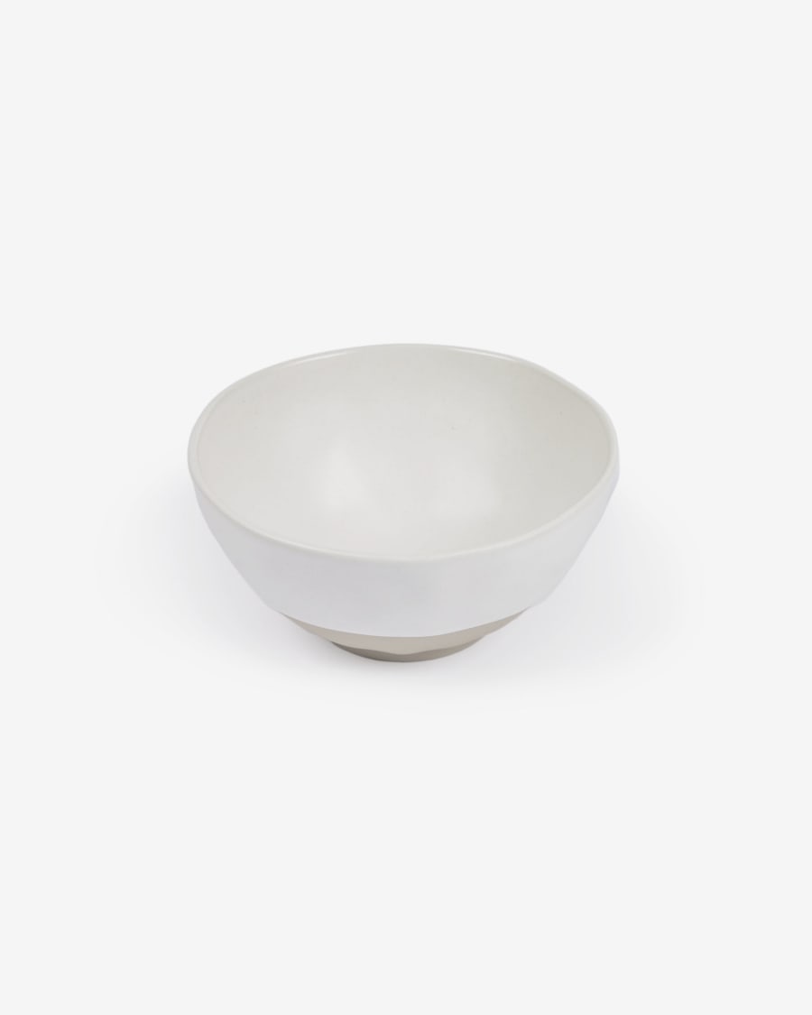 Ciotola Ryba in ceramica bianca e marrone