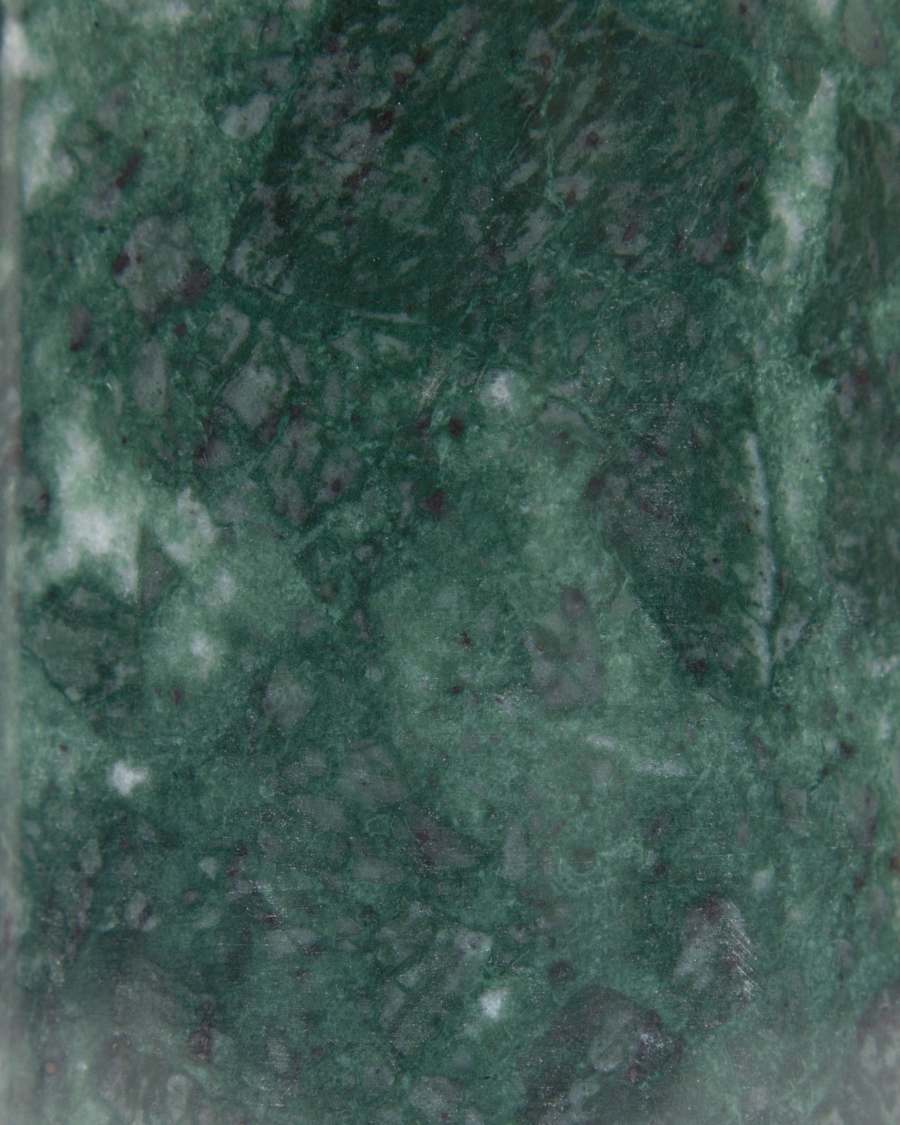 Lonela table lamp in marble with green finish UK adapter