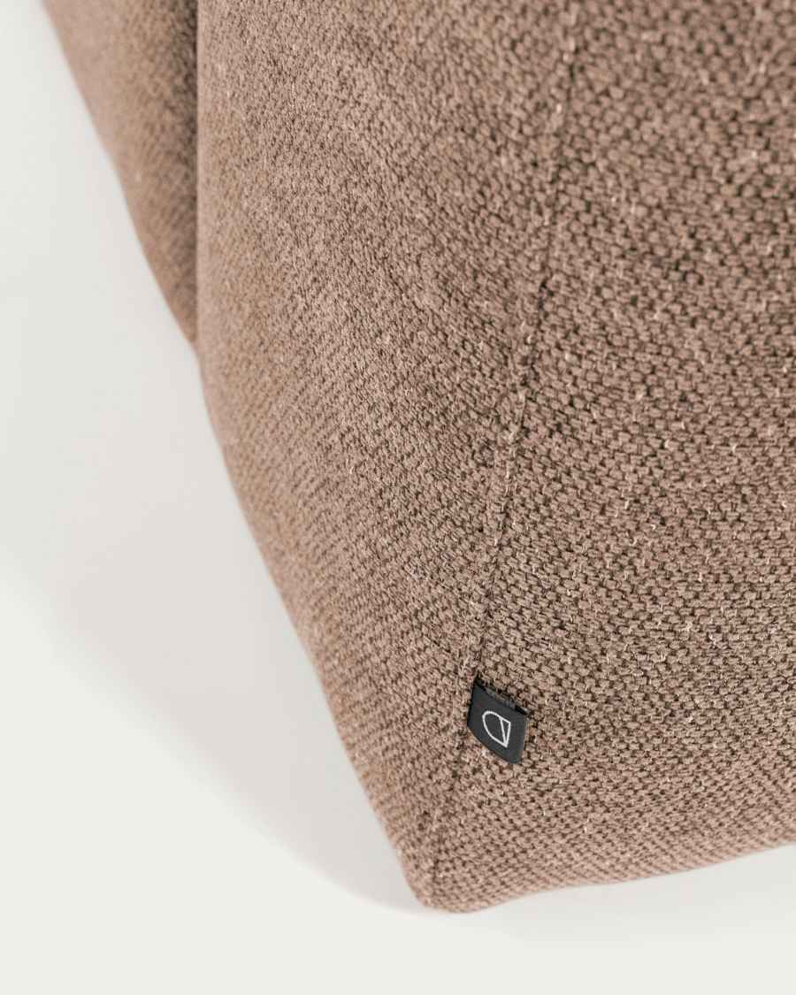 Pink Blok 2-seater sofa with right chaise longue 240 cm