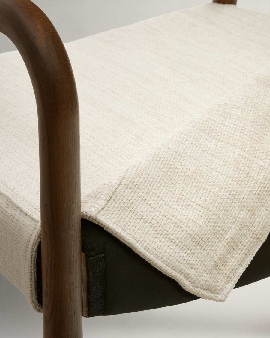 Chaise déhoussable Falconera en bois de chêne, finition noyer FSC Mix Credit