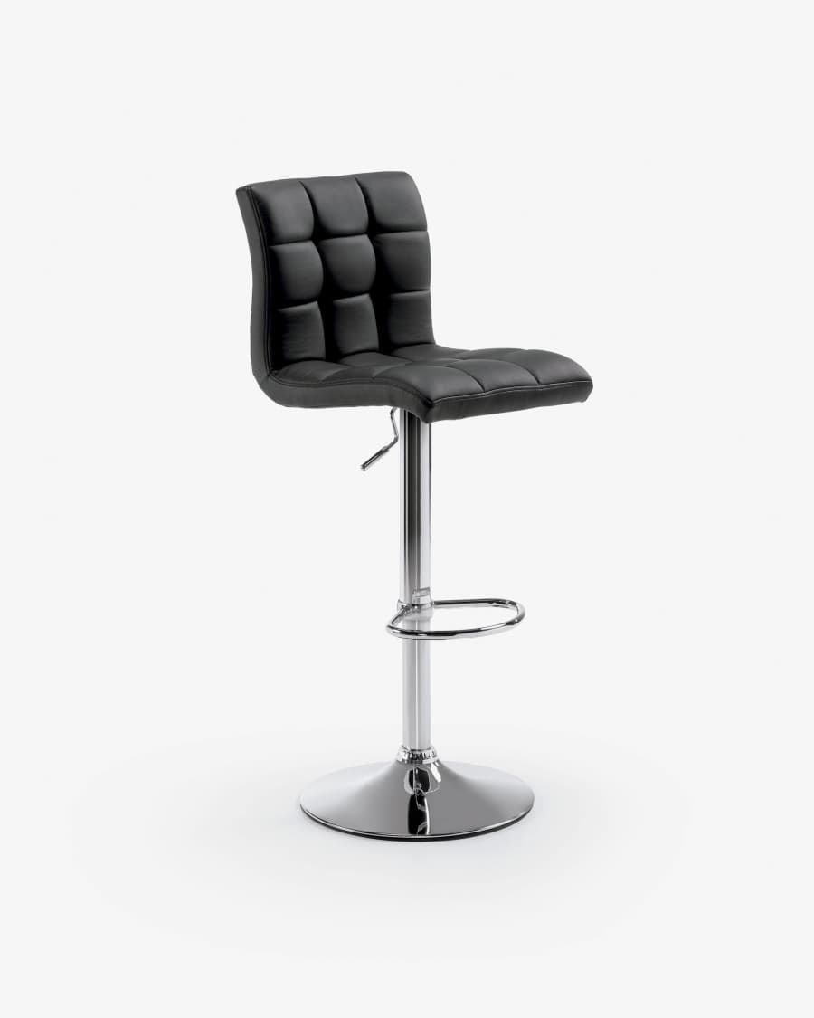 Tabouret Crema noir hauteur 60-81 cm
