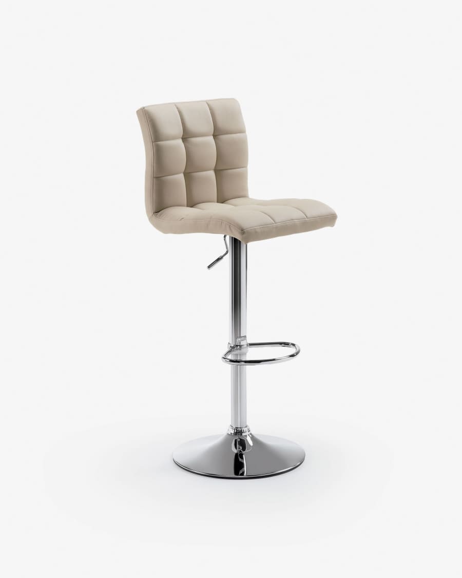 Sgabello Crema beige altezza 60-81 cm