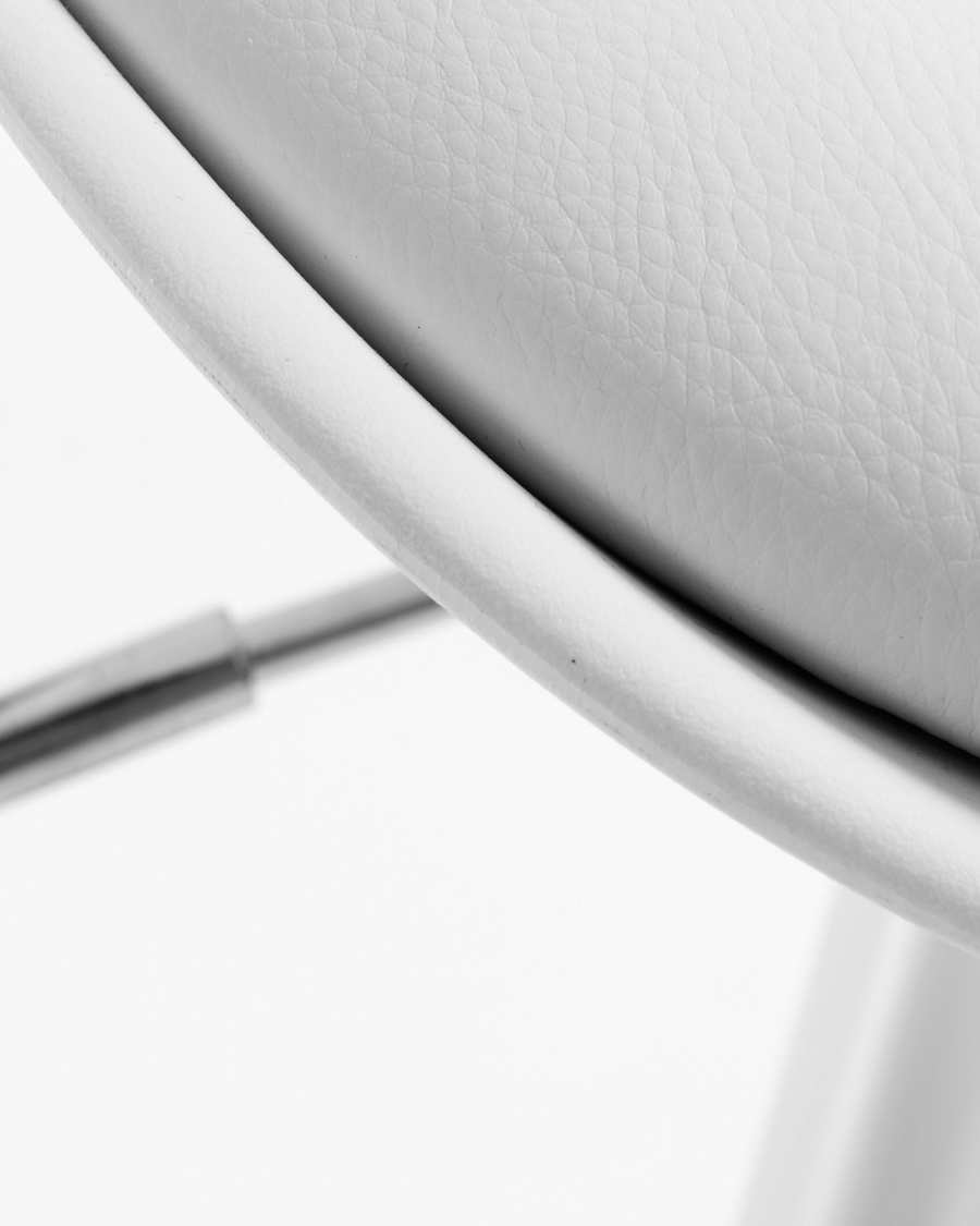 Orlando-T barstool white height 60-82 cm