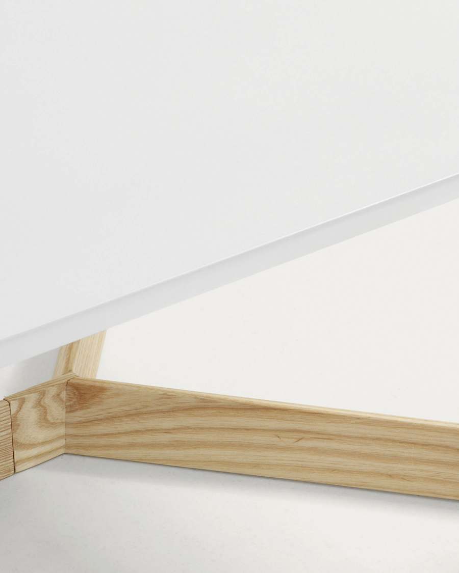 White and ash Quatro coffee table 120 x 60 cm