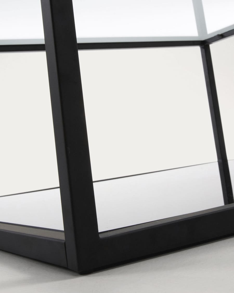 Blackhill black square coffee table 80 x 80 cm