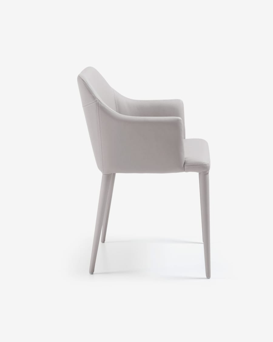 Sedia Croft in ecopelle beige