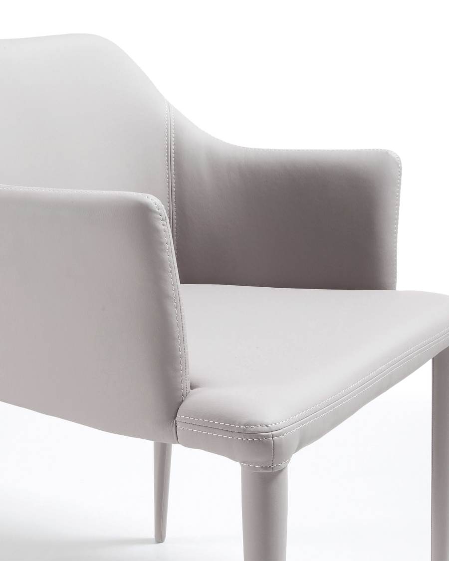 Sedia Croft in ecopelle beige