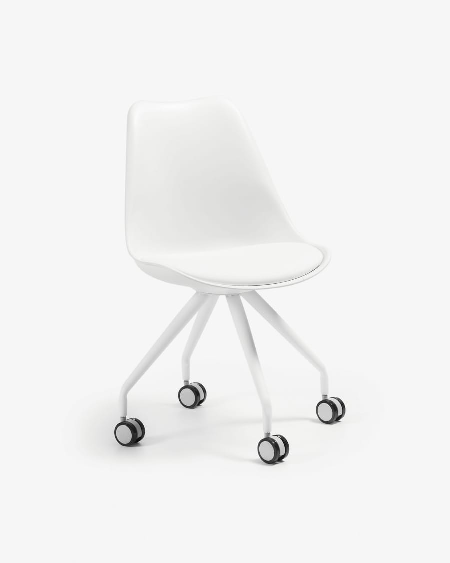 Chaise de bureau Ralf blanc