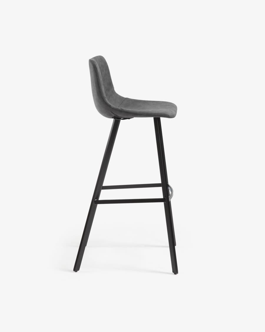 Graphite Alve barstool height 65 cm.