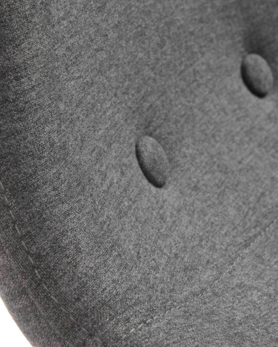 Banco alto Nolite cinza-escuro e aço com efeito madeira altura 75 cm