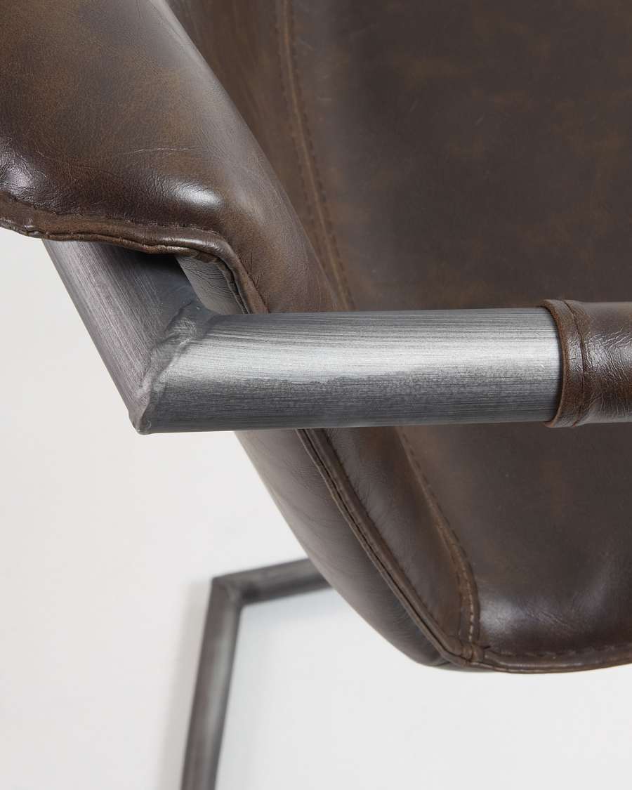 Dark brown Tribe barstool height 63 cm