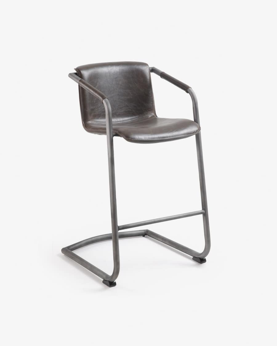 Dark brown Tribe barstool height 63 cm