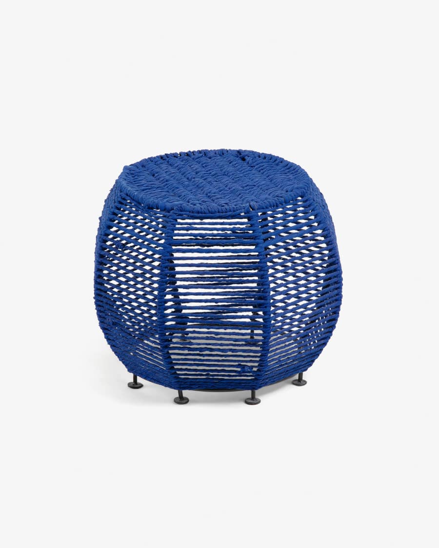 Kali Fußhocker, blau