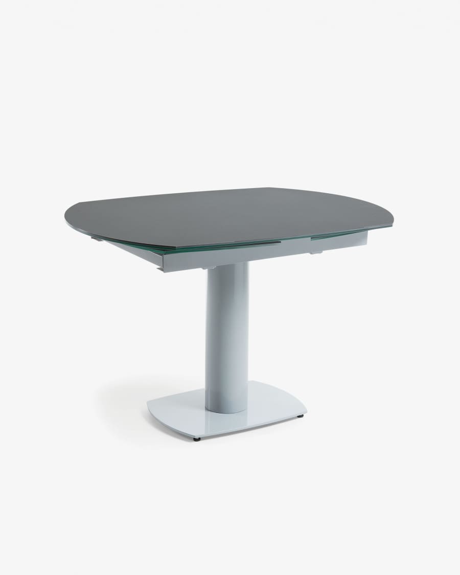 Table Rachel extensible 120 (180) x 90 cm gris foncé