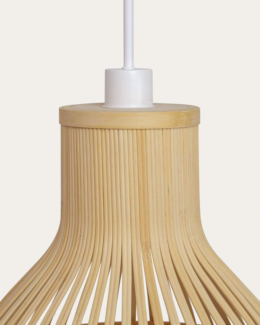 Abat-jour pour suspension Nathaya en bambou finition naturelle Ø 46 cm