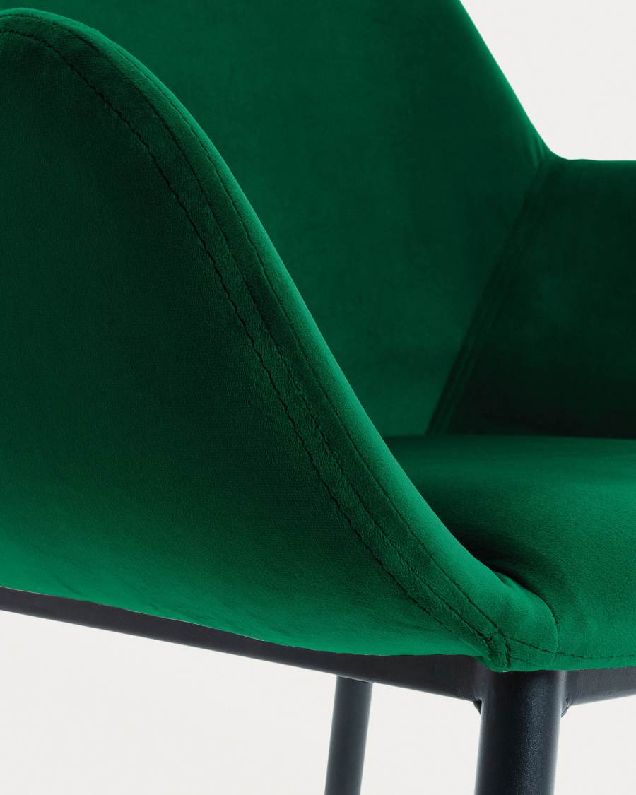 Konna green velvet chair