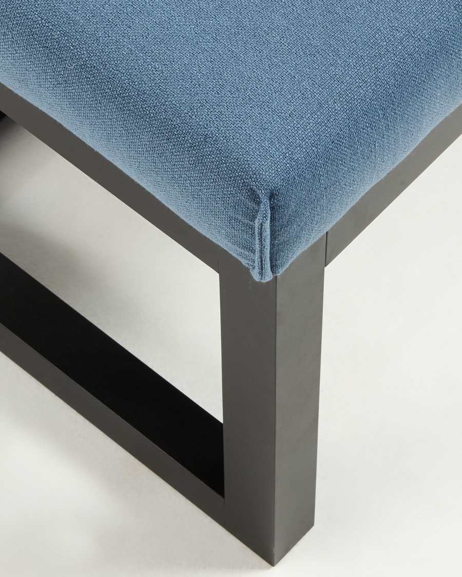 Banquette Yola bleu 128 cm