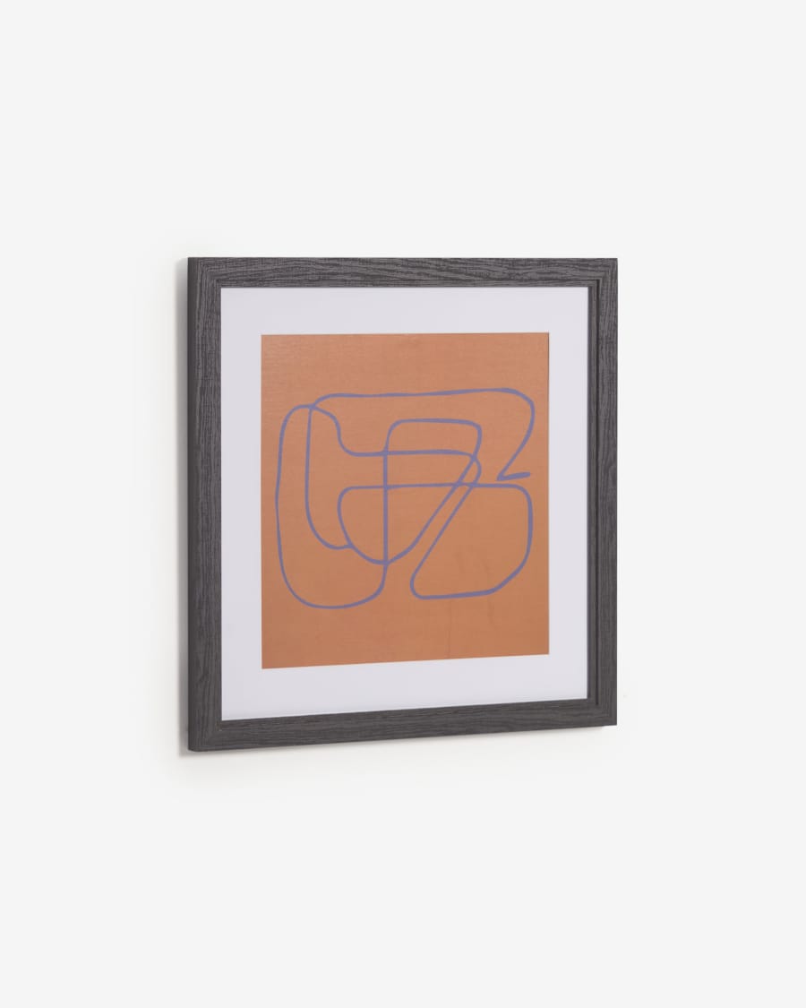 Lorelai picture in orange 50 x 50 cm