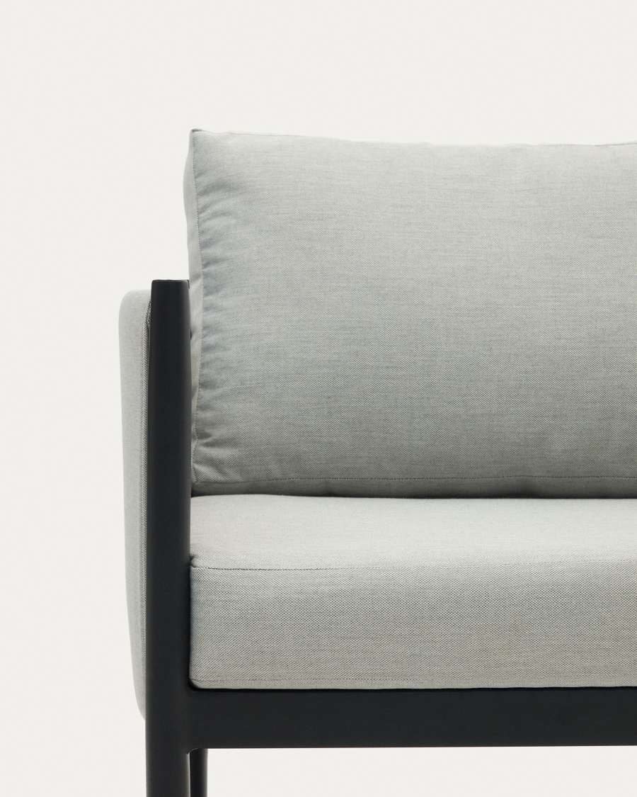 Satuna set of 2 armchairs, 2 seater sofa, and metal coffee table with a glazed finish