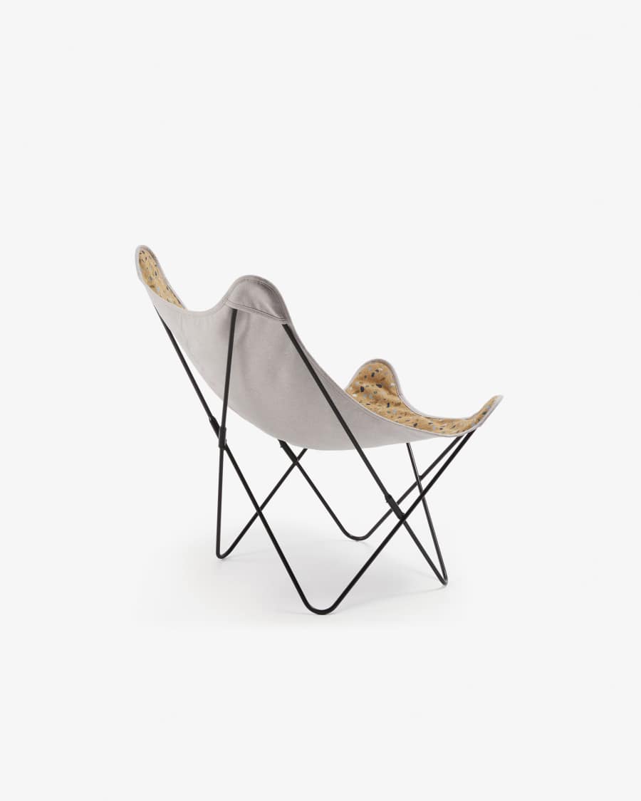 Fauteuil Fly terrazzo moutarde